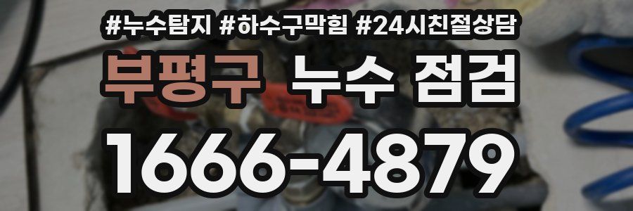 부평구 누수 점검