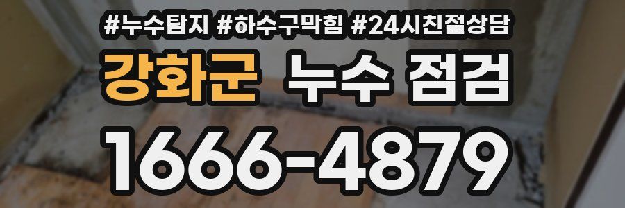 강화군 누수 점검