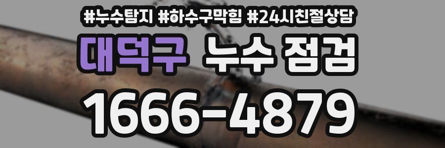 대덕구 누수 점검