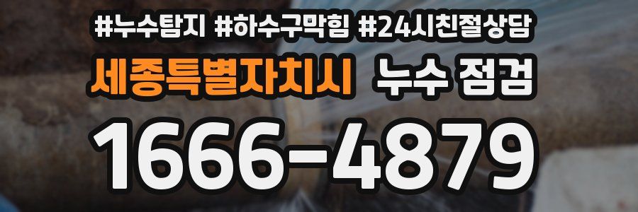 세종특별자치시 누수 점검