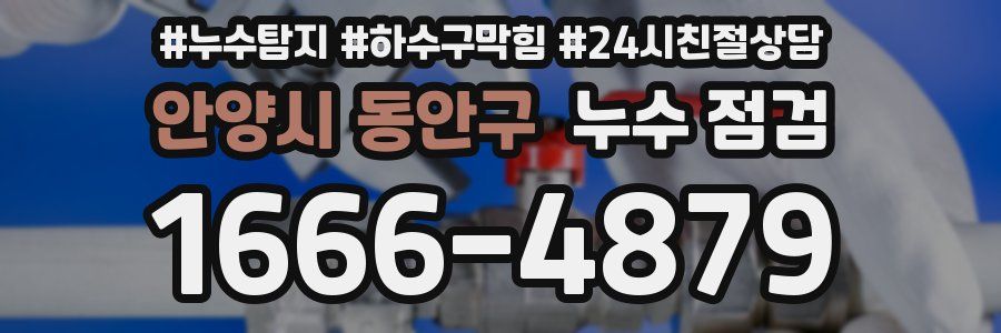 안양시 동안구 누수 점검