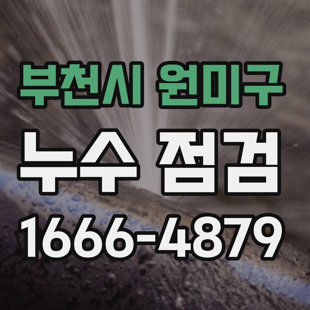 부천시 원미구 누수 점검