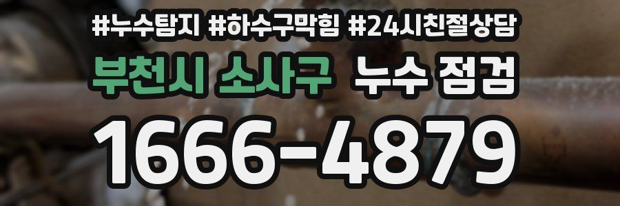 부천시 소사구 누수 점검