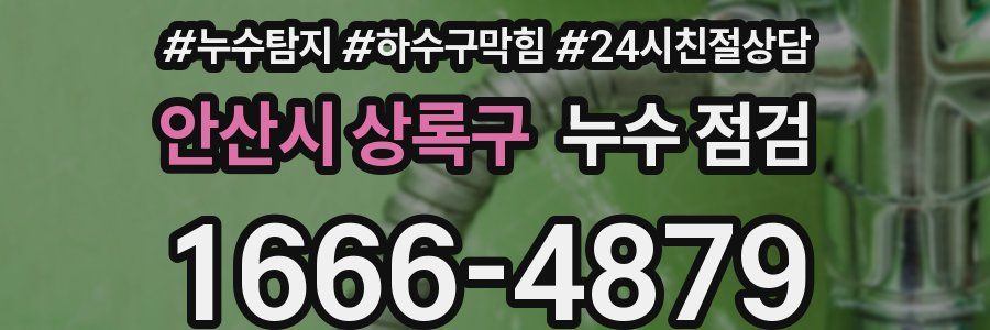 안산시 상록구 누수 점검