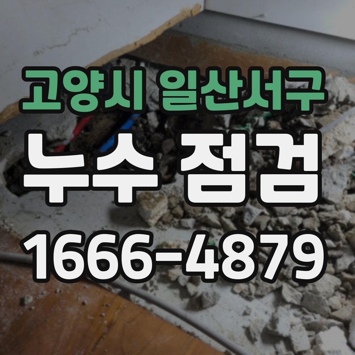 고양시 일산서구 누수 점검