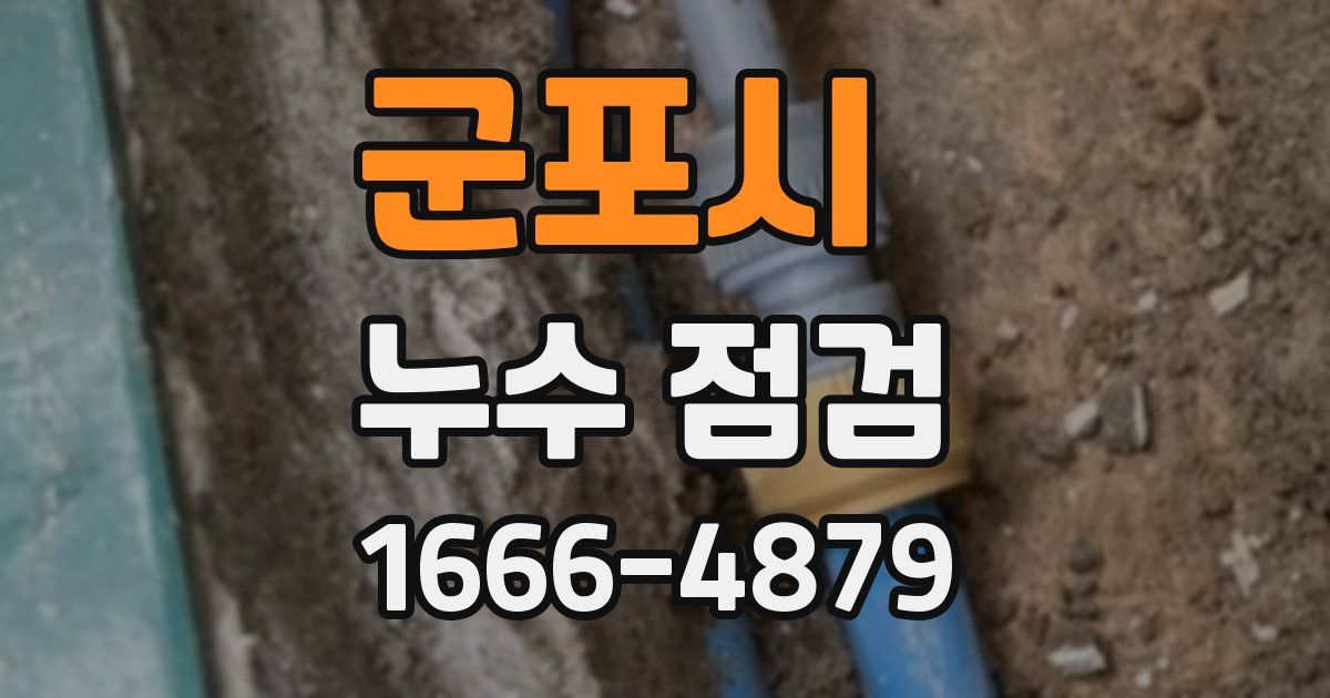 군포시 누수 점검
