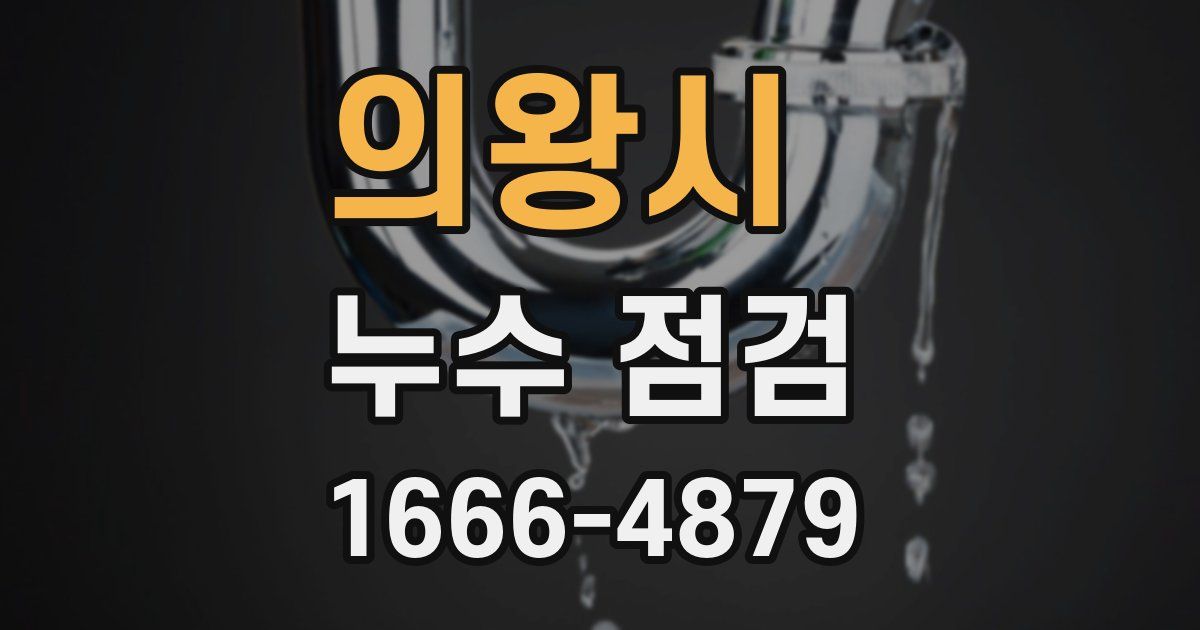 의왕시 누수 점검