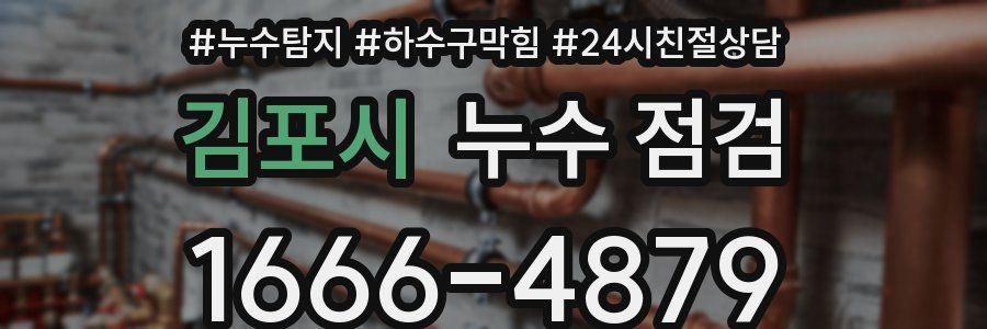김포시 누수 점검