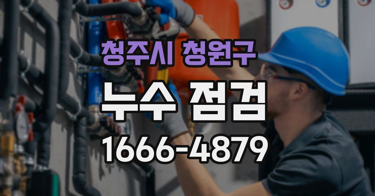청주시 청원구 누수 점검