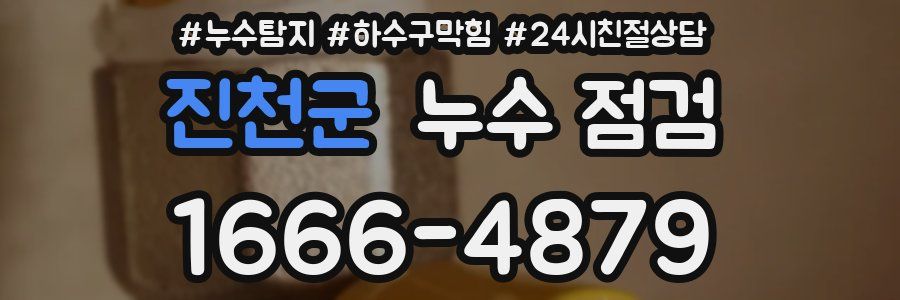 진천군 누수 점검