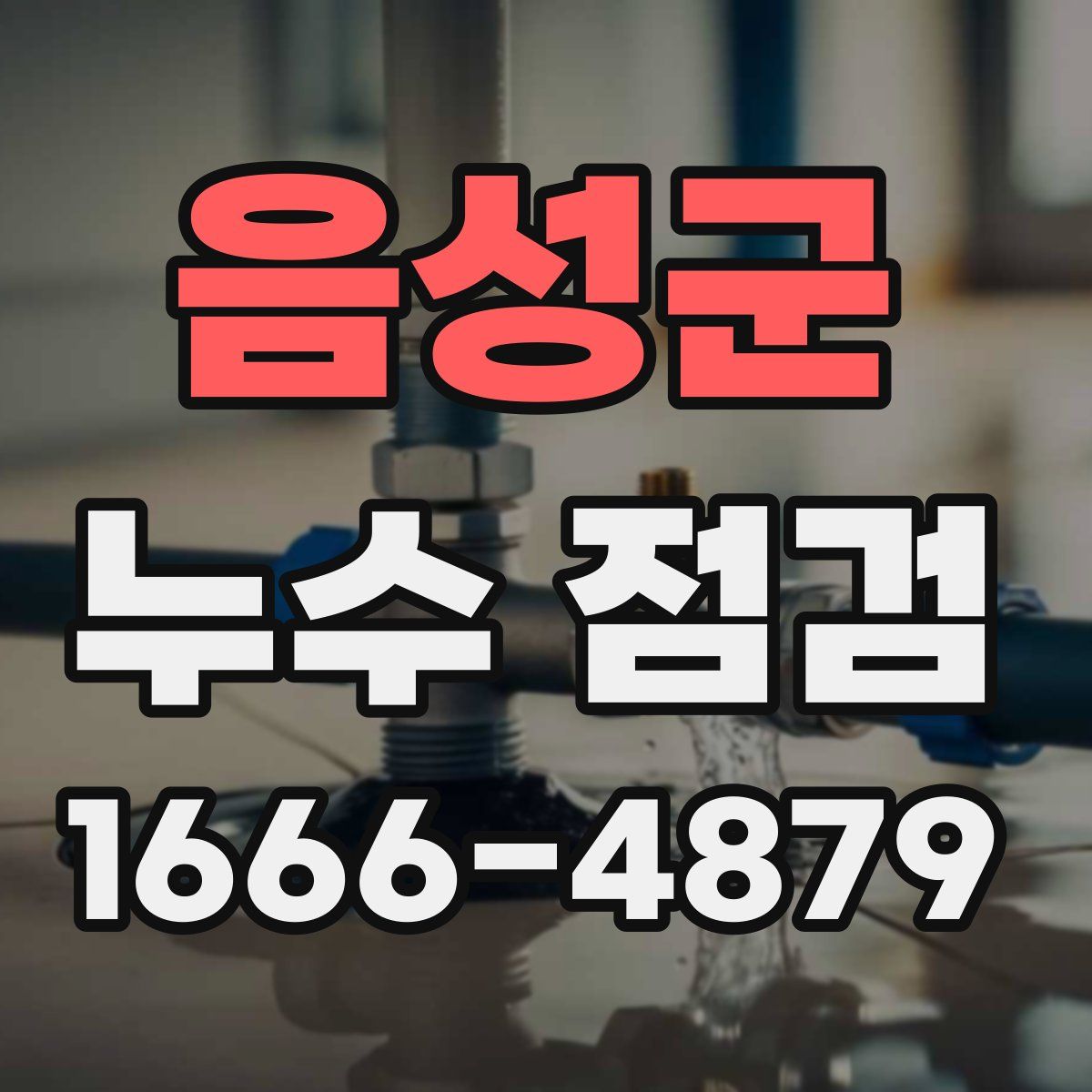 음성군 누수 점검