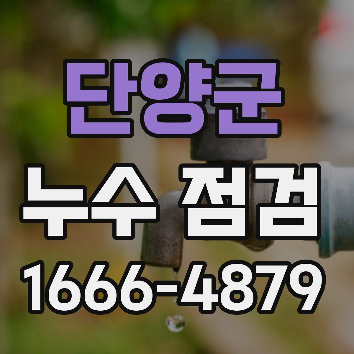 단양군 누수 점검