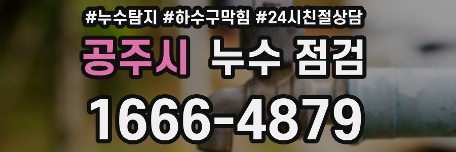 공주시 누수 점검