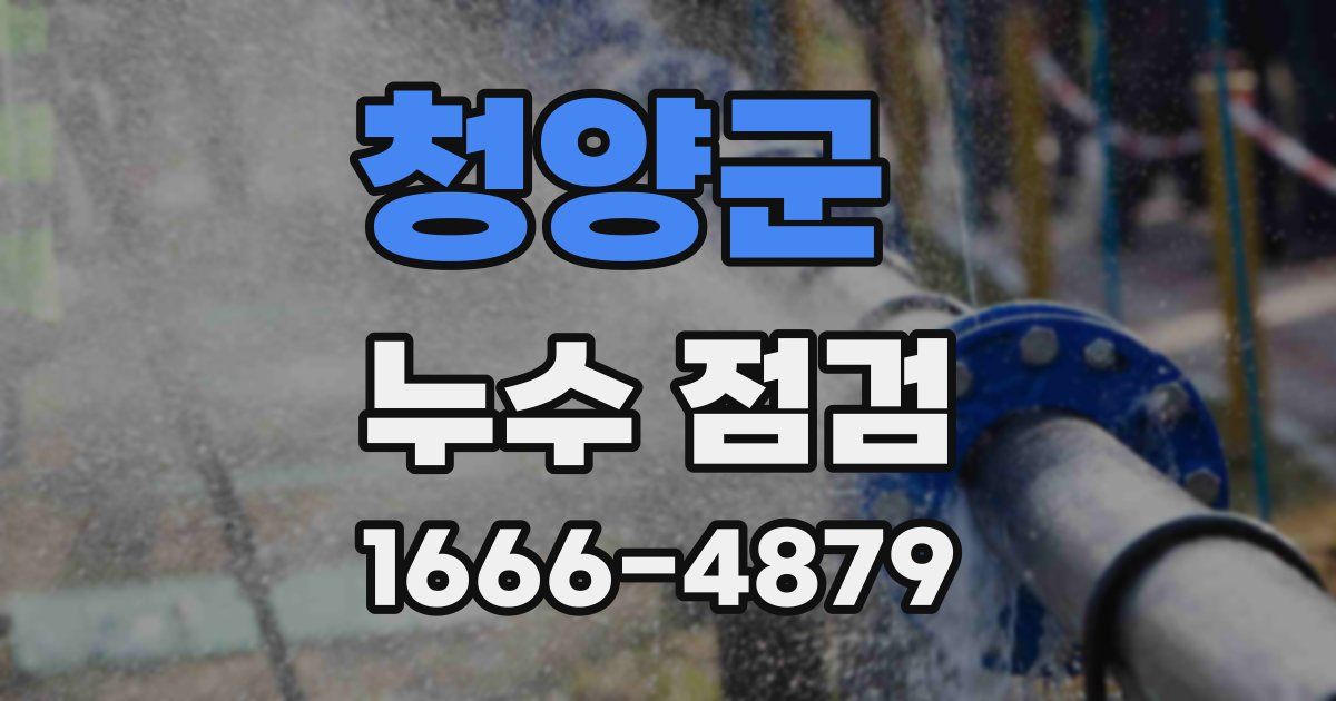 청양군 누수 점검