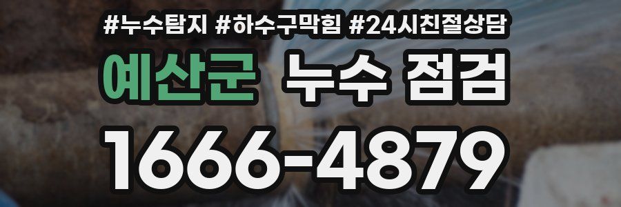 예산군 누수 점검