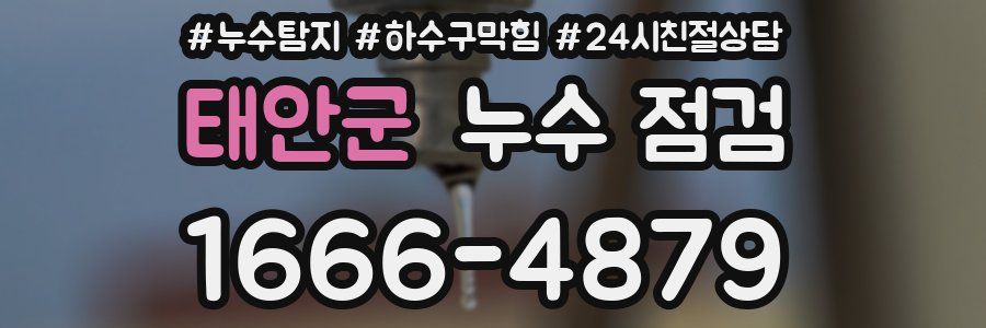 태안군 누수 점검