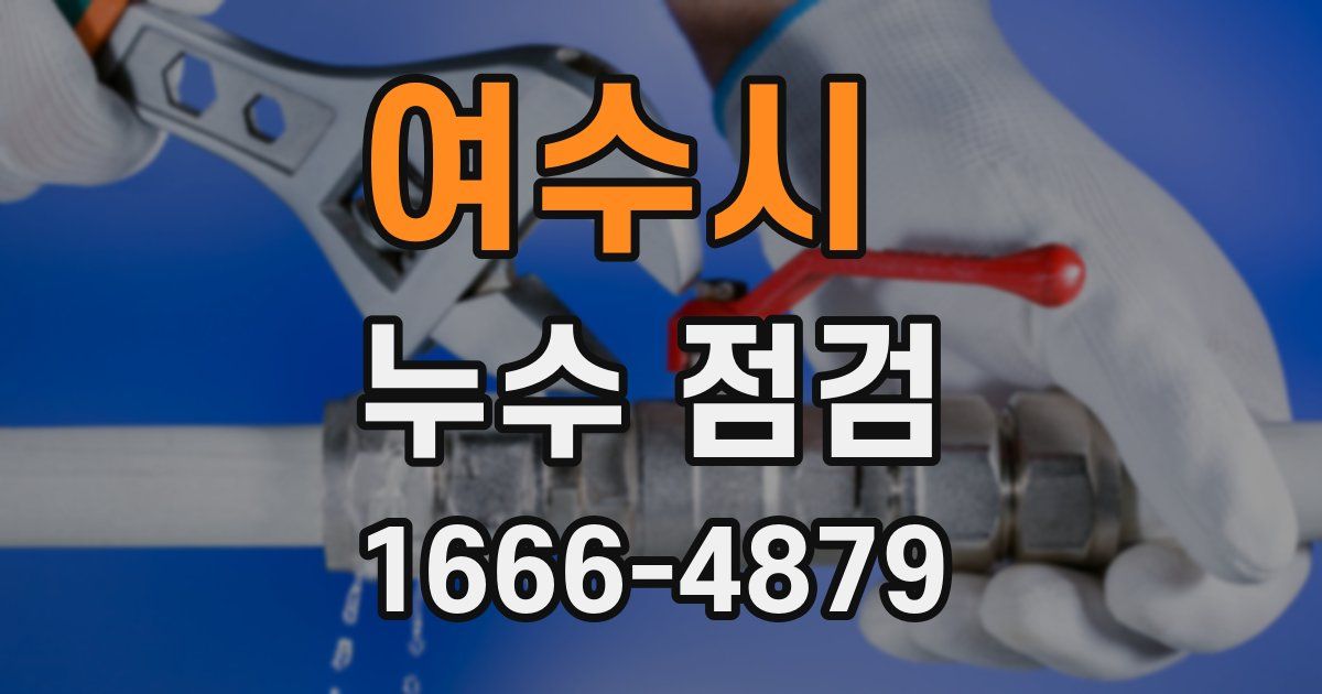 여수시 누수 점검
