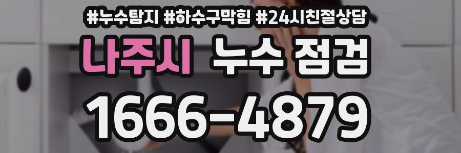 나주시 누수 점검