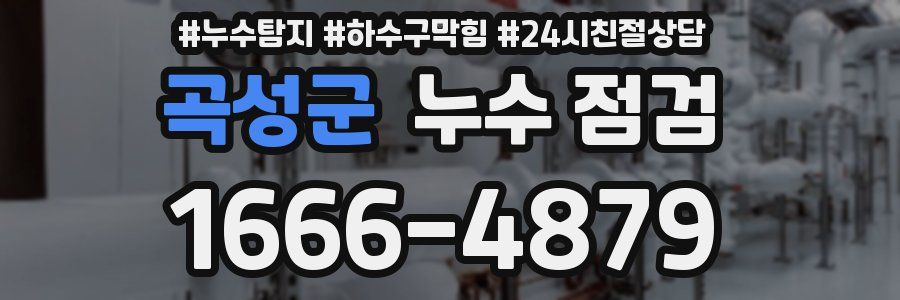 곡성군 누수 점검