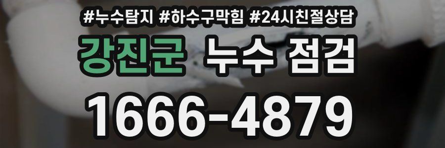 강진군 누수 점검