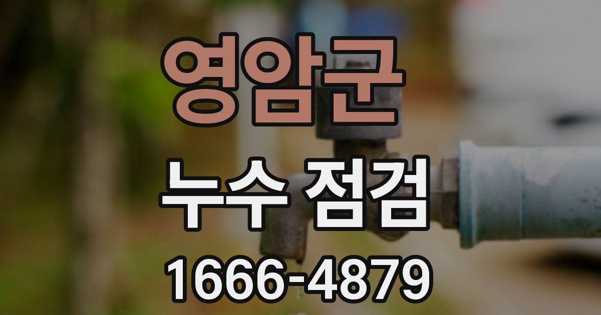 영암군 누수 점검
