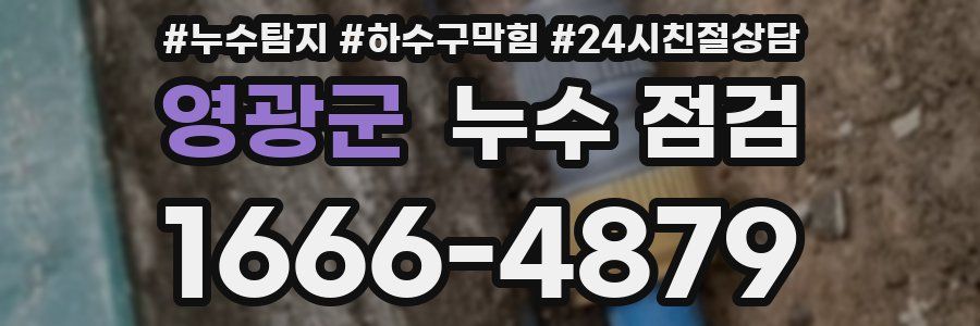 영광군 누수 점검