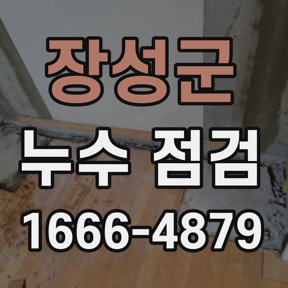 장성군 누수 점검