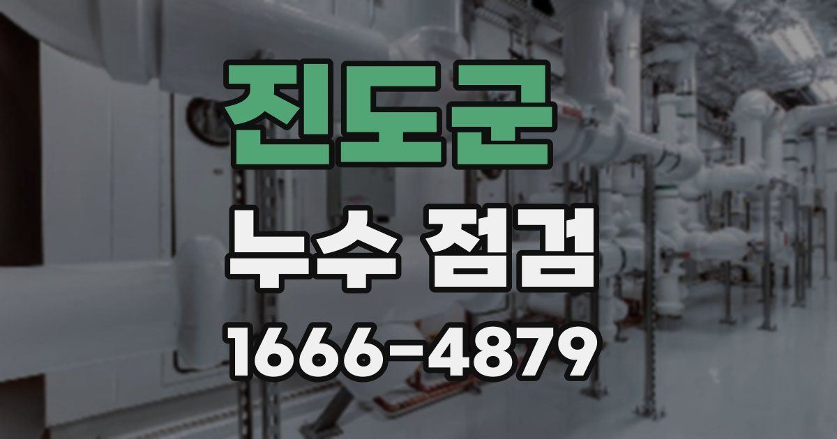진도군 누수 점검