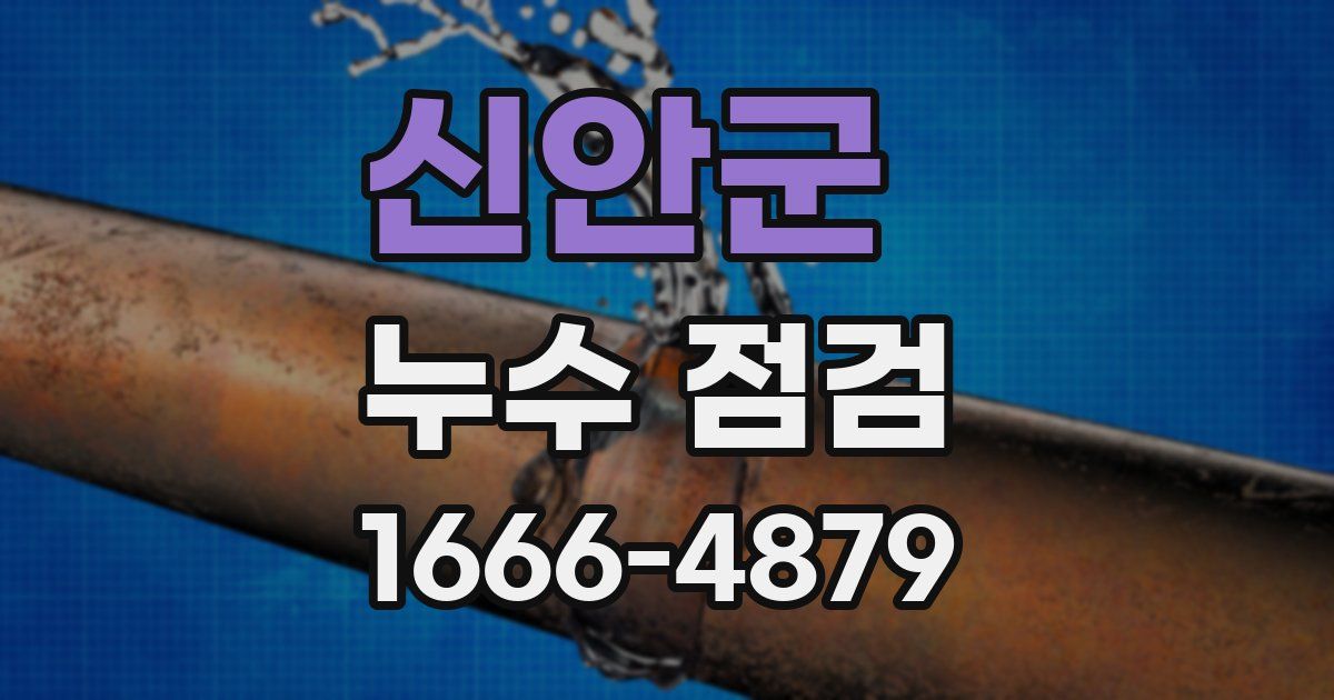 신안군 누수 점검