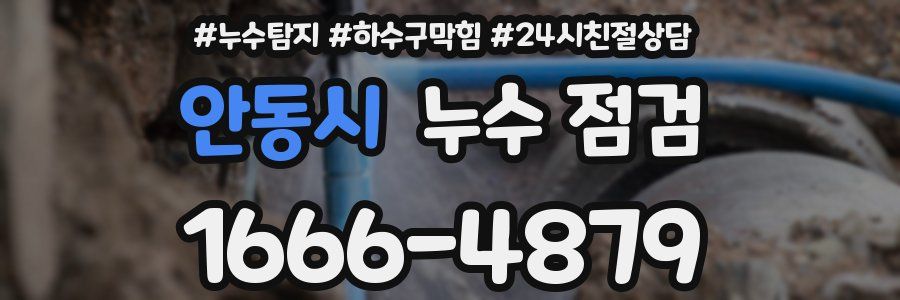안동시 누수 점검