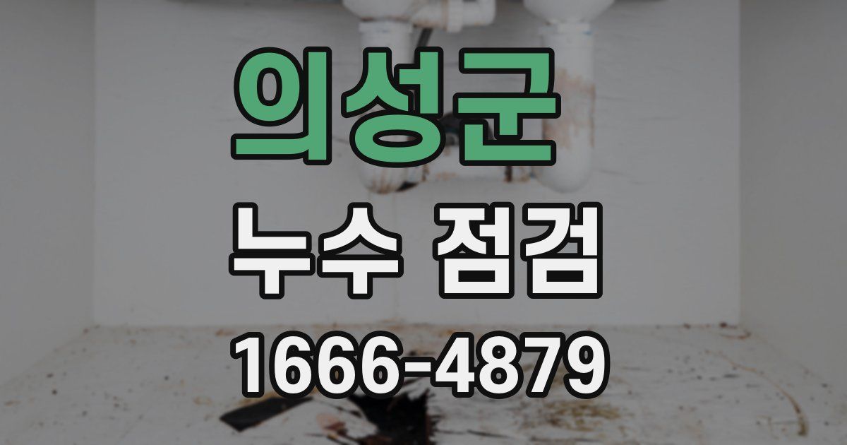 의성군 누수 점검