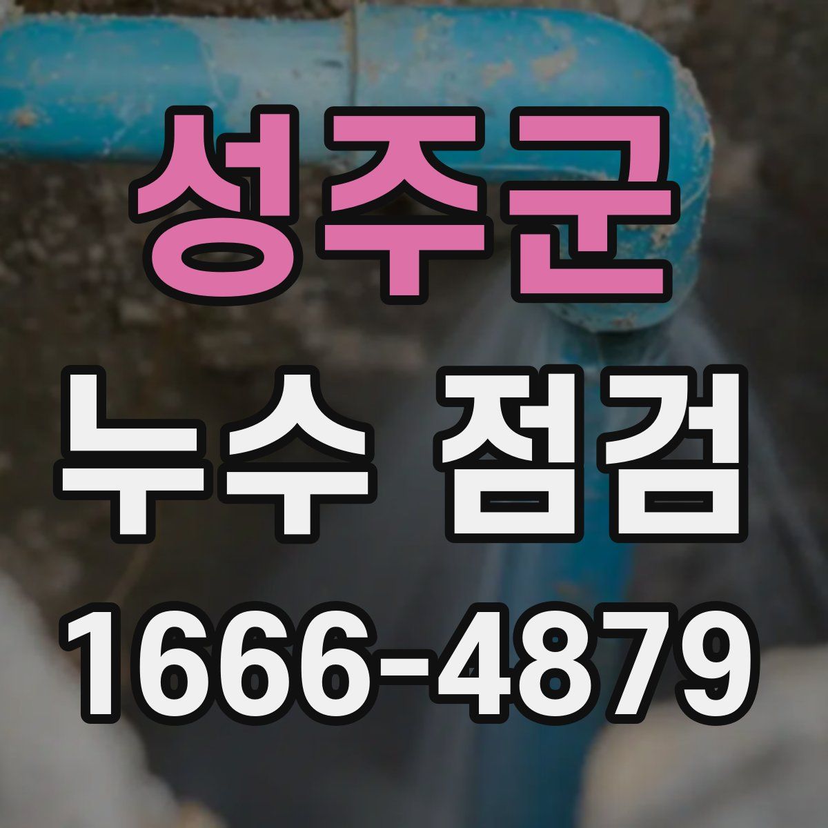 성주군 누수 점검