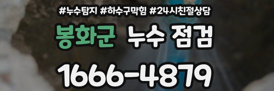 봉화군 누수 점검
