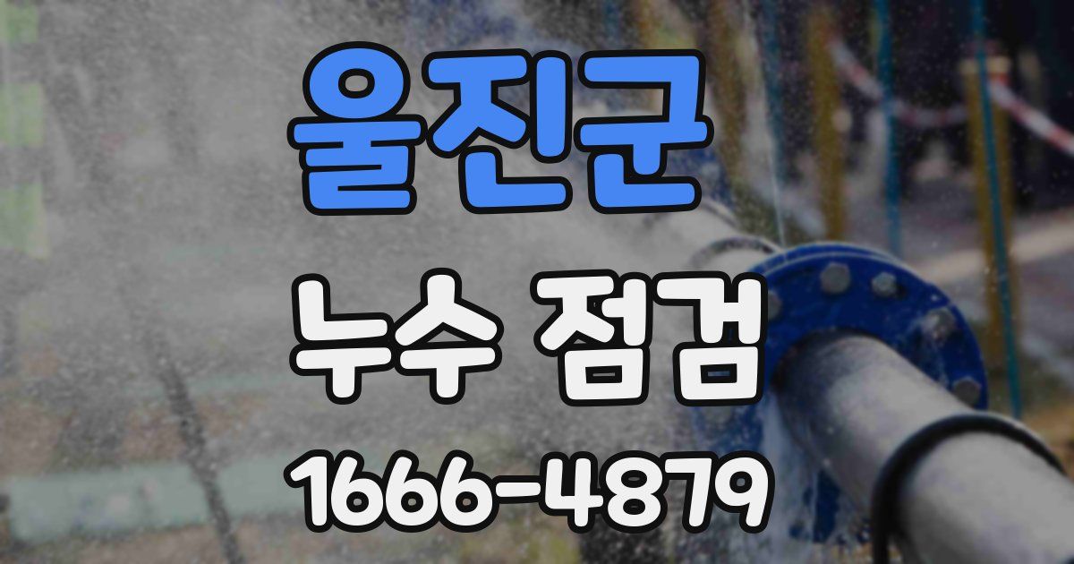 울진군 누수 점검