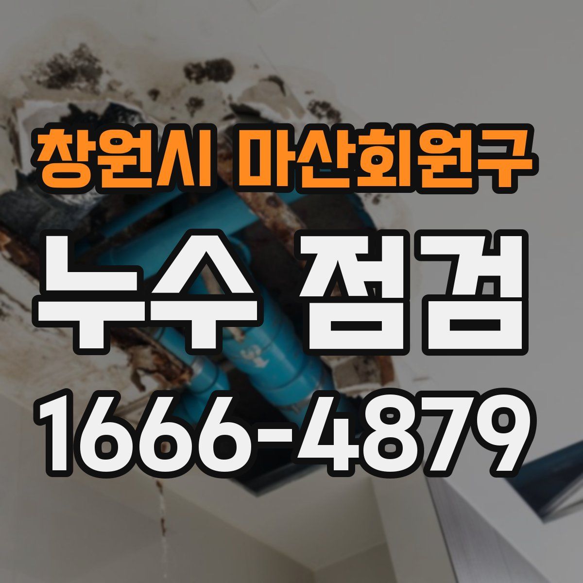 창원시 마산회원구 누수 점검