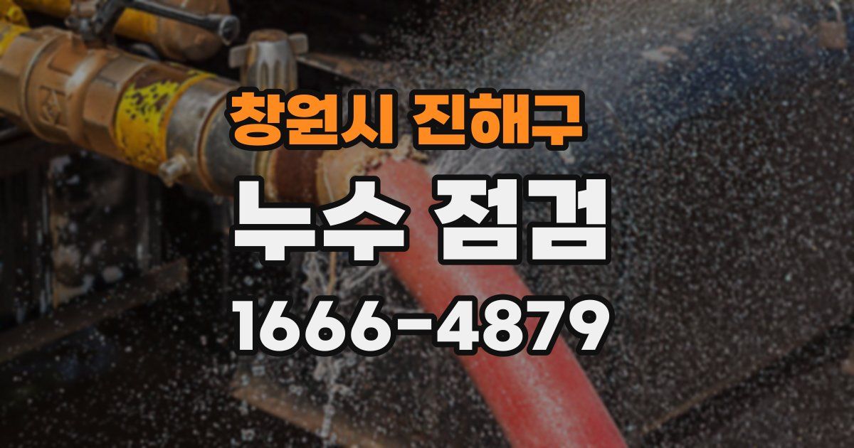 창원시 진해구 누수 점검