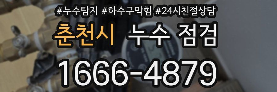 춘천시 누수 점검
