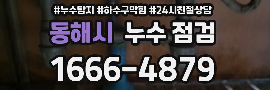 동해시 누수 점검