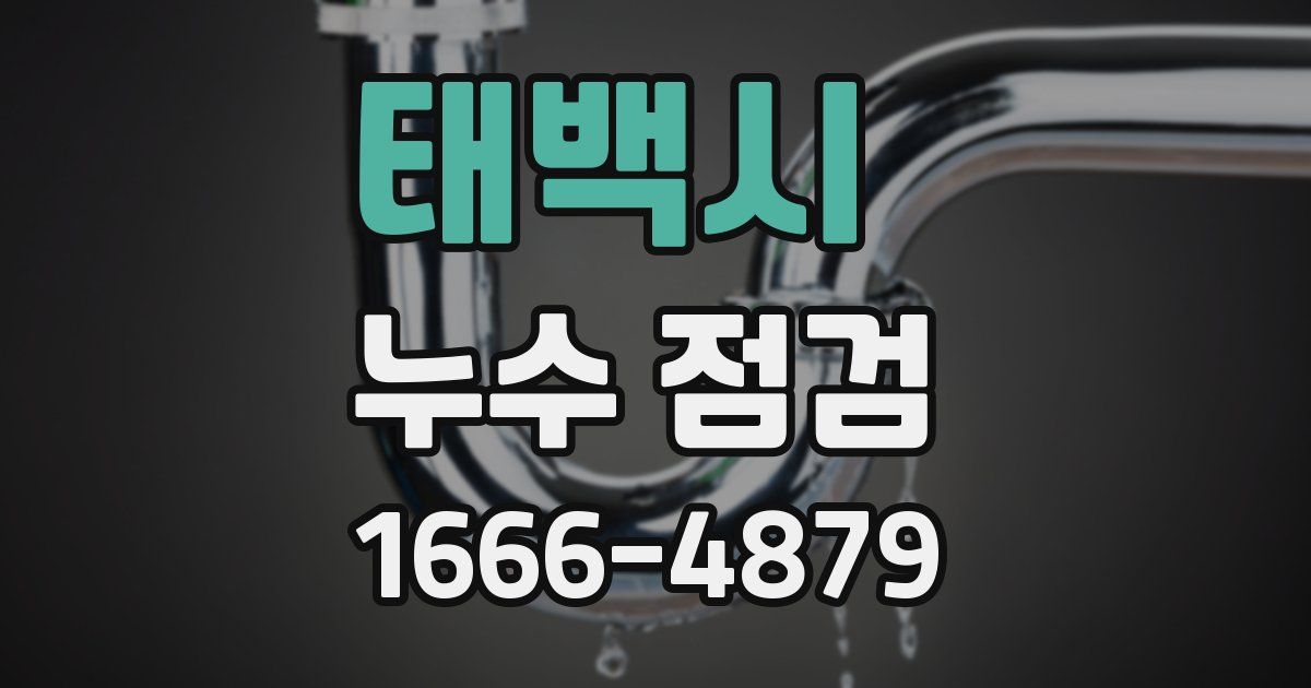 태백시 누수 점검