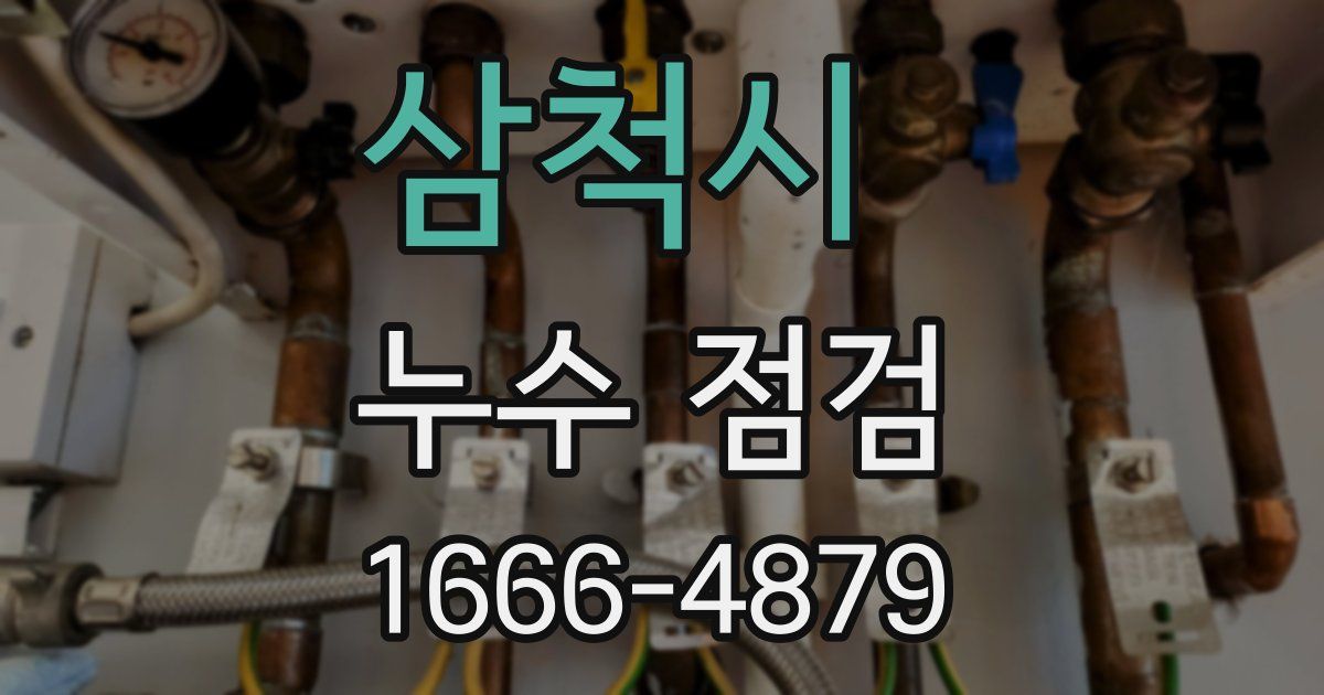 삼척시 누수 점검