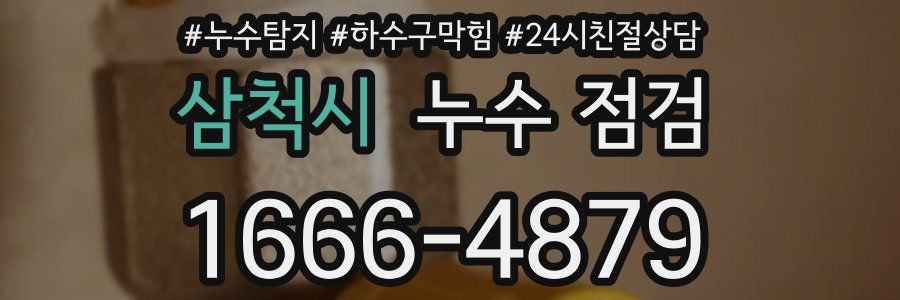 삼척시 누수 점검