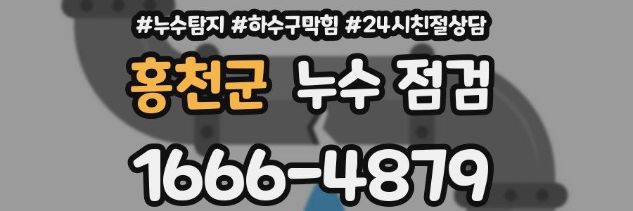 홍천군 누수 점검