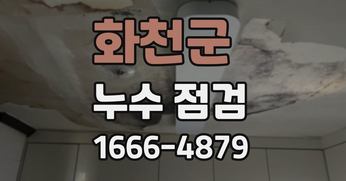 화천군 누수 점검
