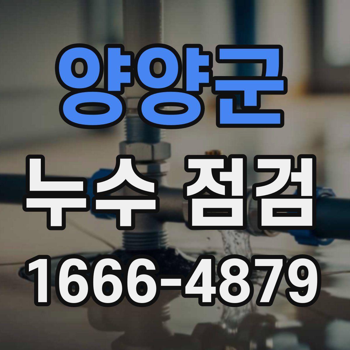 양양군 누수 점검