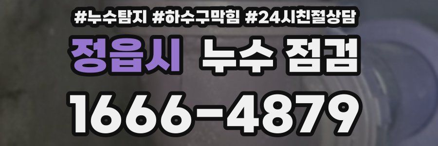 정읍시 누수 점검
