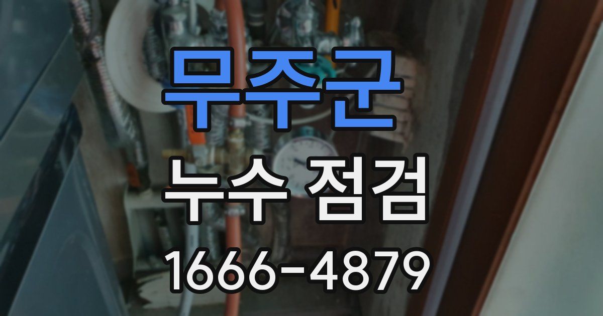 무주군 누수 점검