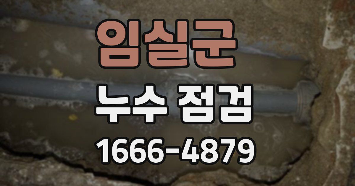 임실군 누수 점검