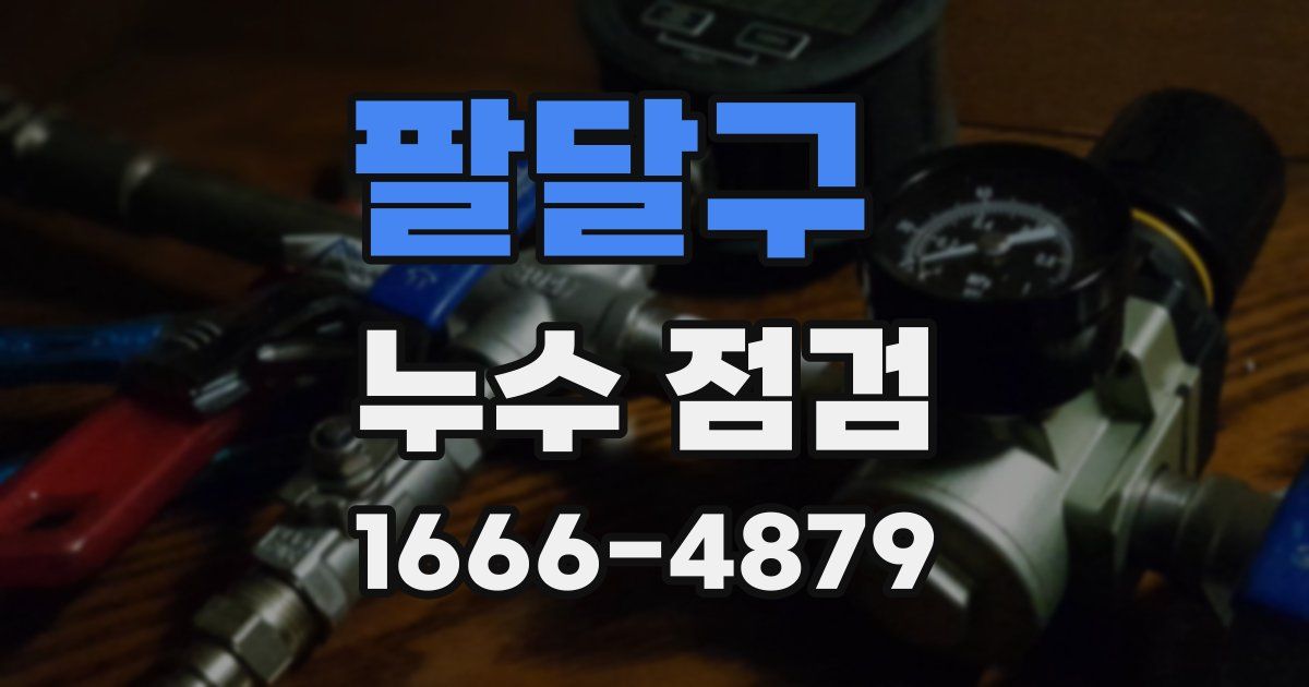 팔달구 누수 점검