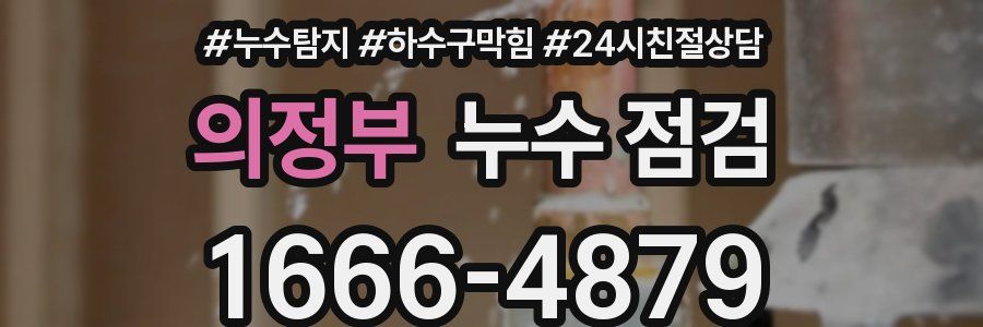 의정부 누수 점검