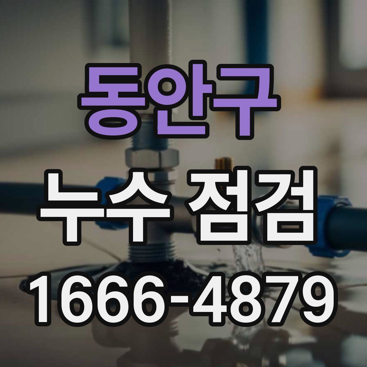 동안구 누수 점검